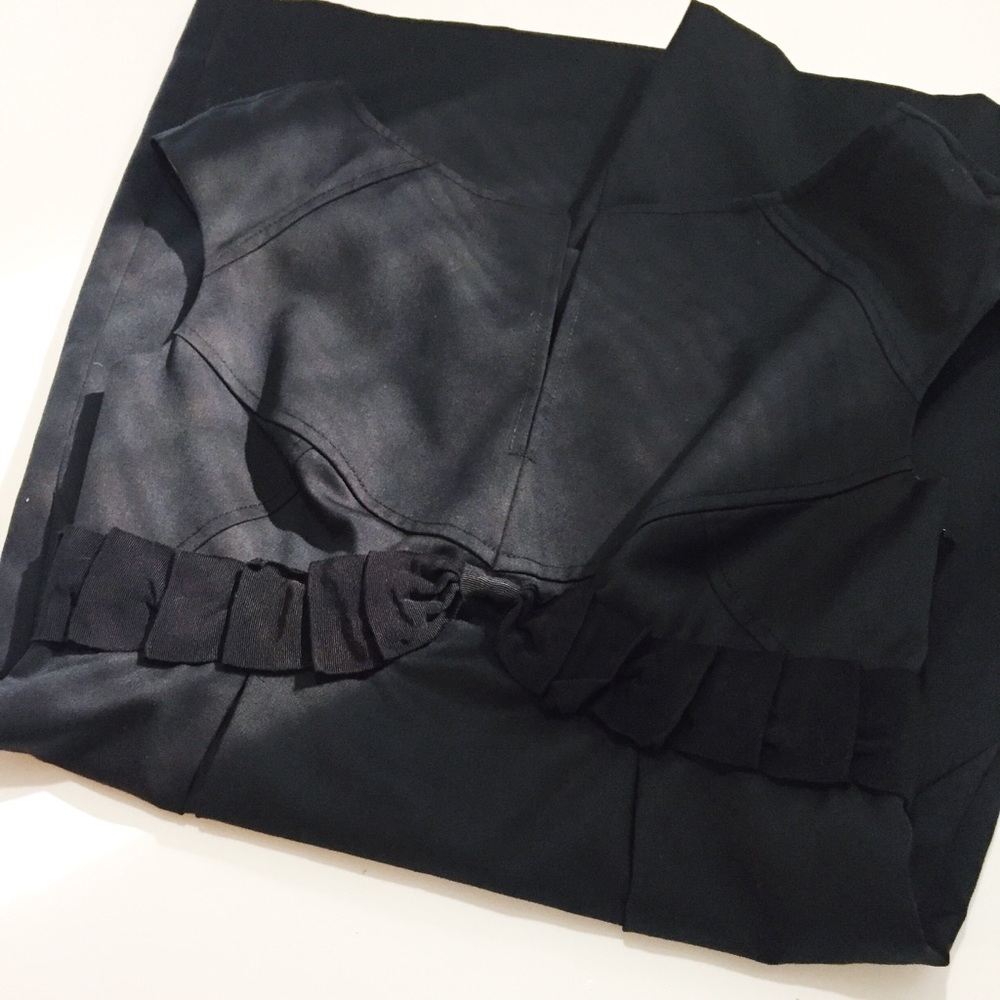 Ted Baker Black Wool Bow Dress Office Work 1
